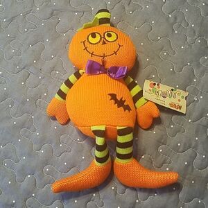 Cracker Barrel knit pumpkin NWT